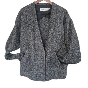 See By Chloe Vintage Herringbone Wool Tweed Jacket Size 8